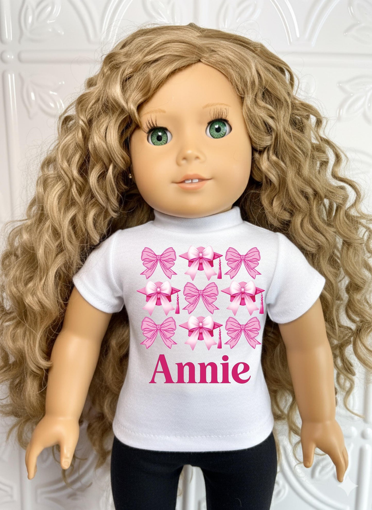 18" Girl Doll GRADUATION CLASS Of 2026 Shirt- Custom Graduated Personalized Doll Tee- Custom Graphic Design Top Made to fit 18 Inch Dolls