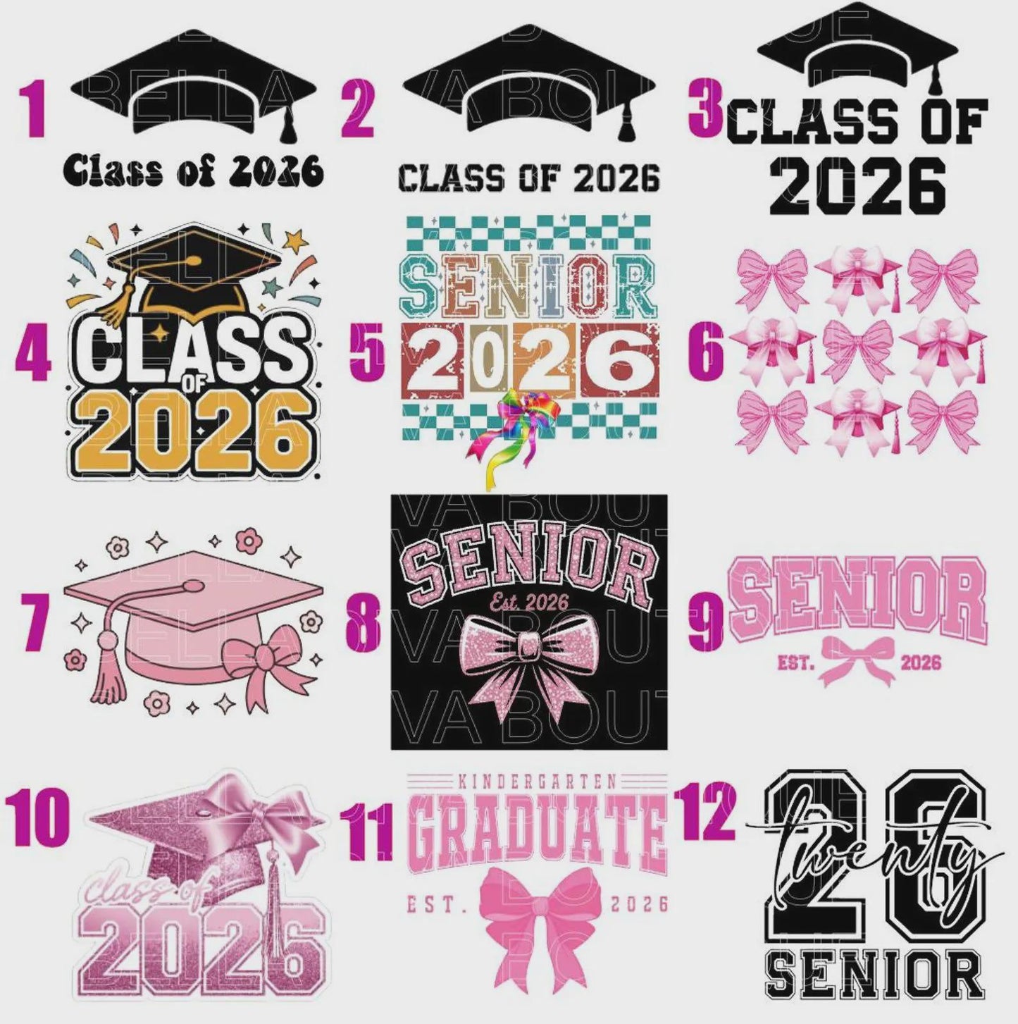 CLASS of 2026 GRADUATION Custom Design Teddy Bear Shirt: Personalized Plushie Tee Fits Most 14" Stuffed Animals
