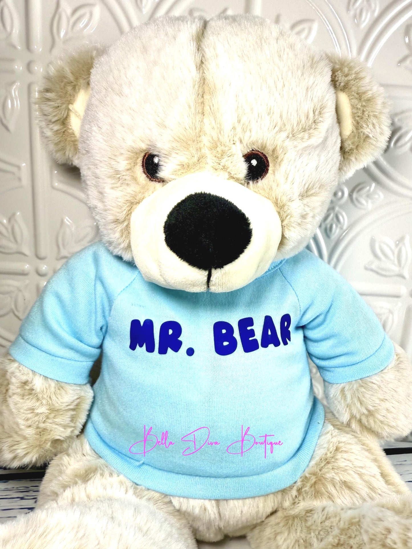 Teddy Bear CUSTOM DESIGN T-shirt | PERSONALIZED Name Stuffed Animals Plushies Gift Tees | Teddies Picture Photo & Text Design Tee